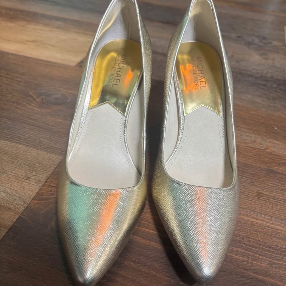 Michael Kors Metallic Gold Heels